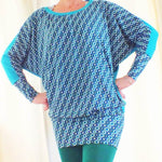 Schnittmuster Kleid, Shirt mit Fledermausärmeln GULA (34-52) : - Sewando