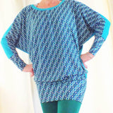 Schnittmuster Kleid, Shirt mit Fledermausärmeln GULA (34-52) : - Sewando