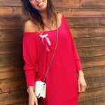 Schnittmuster Kleid, Shirt mit Fledermausärmeln GULA (34-52) : - Sewando