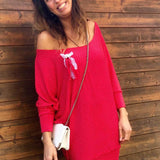 Schnittmuster Kleid, Shirt mit Fledermausärmeln GULA (34-52) : - Sewando