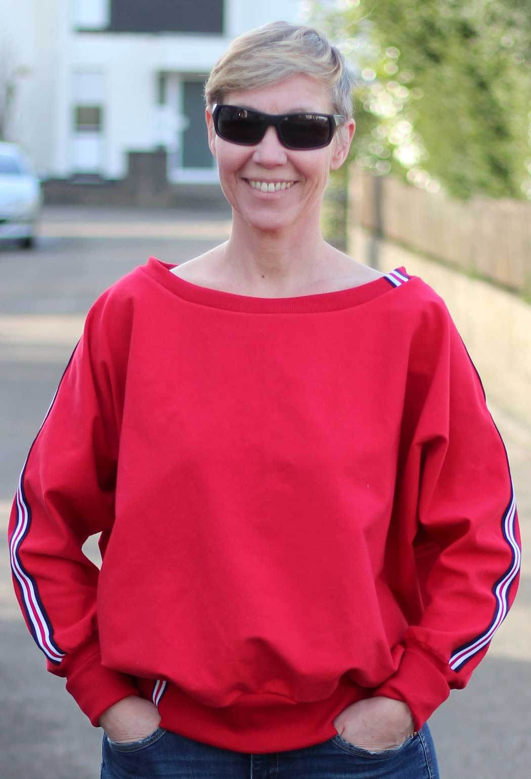 Schnittmuster Kleid, Shirt mit Fledermausärmeln GULA (34-52) : - Sewando
