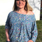Schnittmuster Kleid, Shirt mit Fledermausärmeln GULA (34-52) : - Sewando