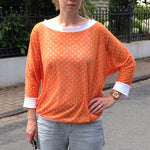 Schnittmuster Kleid, Shirt mit Fledermausärmeln GULA (34-52) : - Sewando
