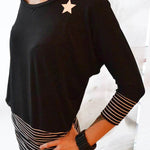 Schnittmuster Kleid, Shirt mit Fledermausärmeln GULA (34-52) : - Sewando
