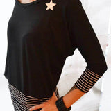 Schnittmuster Kleid, Shirt mit Fledermausärmeln GULA (34-52) : - Sewando