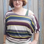 Schnittmuster Kleid, Shirt mit Fledermausärmeln GULA (34-52) : - Sewando