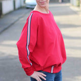 Schnittmuster Kleid, Shirt mit Fledermausärmeln GULA (34-52) : - Sewando