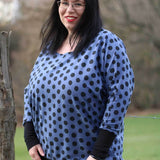 Schnittmuster Kleid, Shirt mit Fledermausärmeln GULA (34-52) : - Sewando