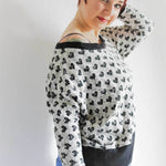 Schnittmuster Kleid, Shirt mit Fledermausärmeln GULA (34-52) : - Sewando