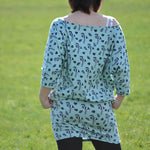 Schnittmuster Kleid, Shirt mit Fledermausärmeln GULA (34-52) : - Sewando