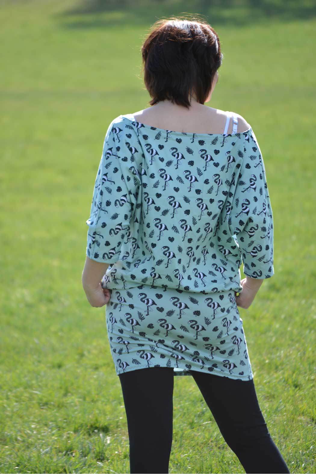 Schnittmuster Kleid, Shirt mit Fledermausärmeln GULA (34-52) : - Sewando