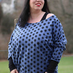Schnittmuster Kleid, Shirt mit Fledermausärmeln GULA (34-52) : - Sewando