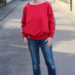 Schnittmuster Kleid, Shirt mit Fledermausärmeln GULA (34-52) : - Sewando