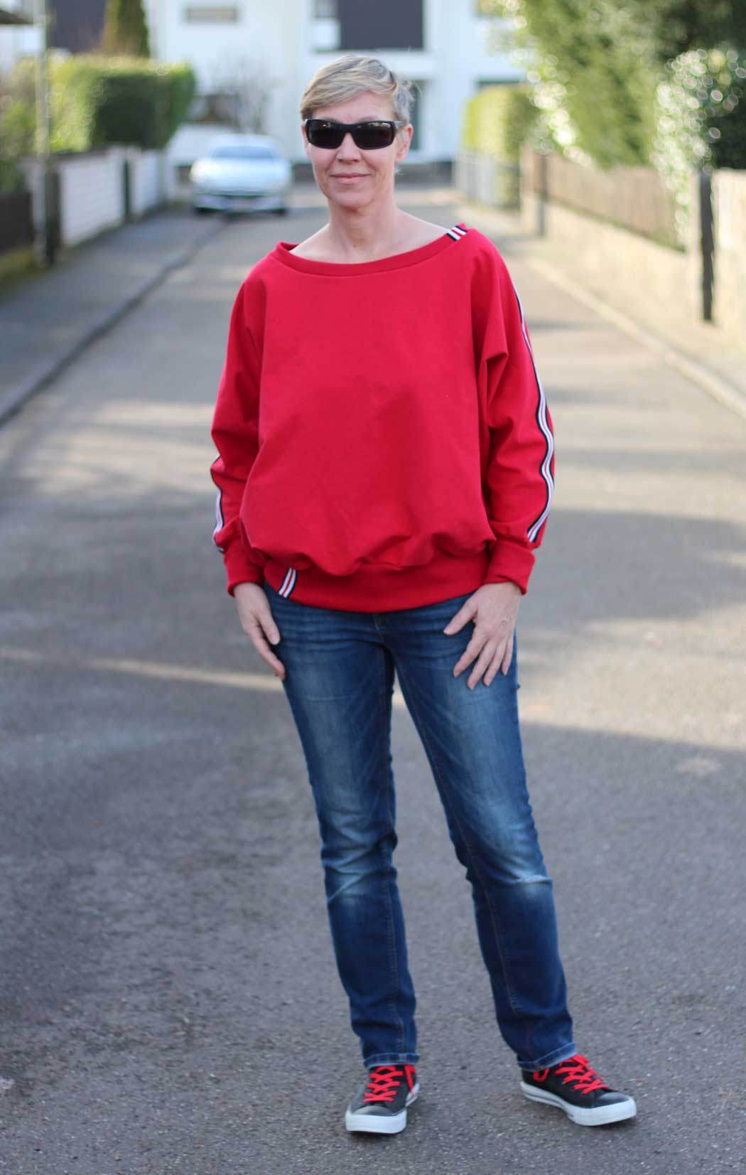 Schnittmuster Kleid, Shirt mit Fledermausärmeln GULA (34-52) : - Sewando