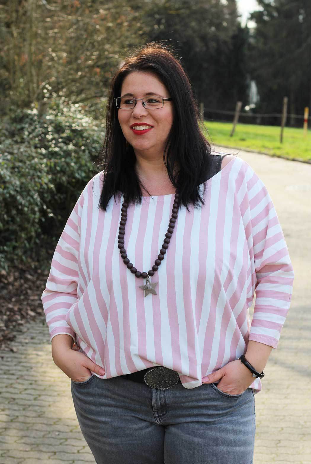 Schnittmuster Kleid, Shirt mit Fledermausärmeln GULA (34-52) : - Sewando