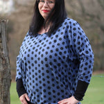 Schnittmuster Kleid, Shirt mit Fledermausärmeln GULA (34-52) : - Sewando