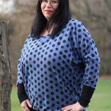 Schnittmuster Kleid, Shirt mit Fledermausärmeln GULA (34-52) : - Sewando