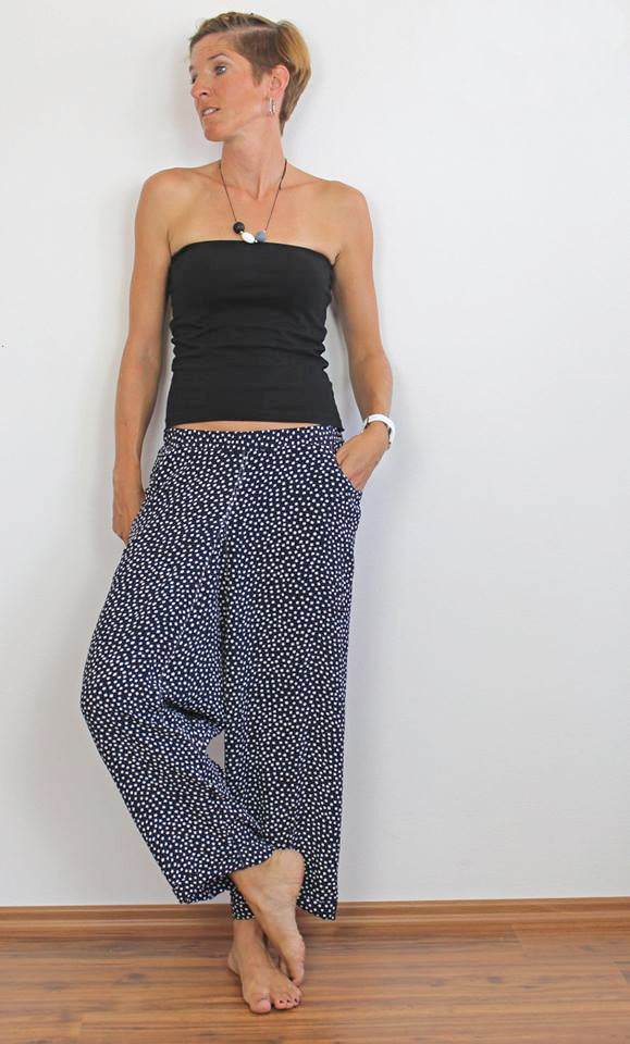 Schnittmuster Haremshose, Yogahose BAHIA (36-58) : - Sewando