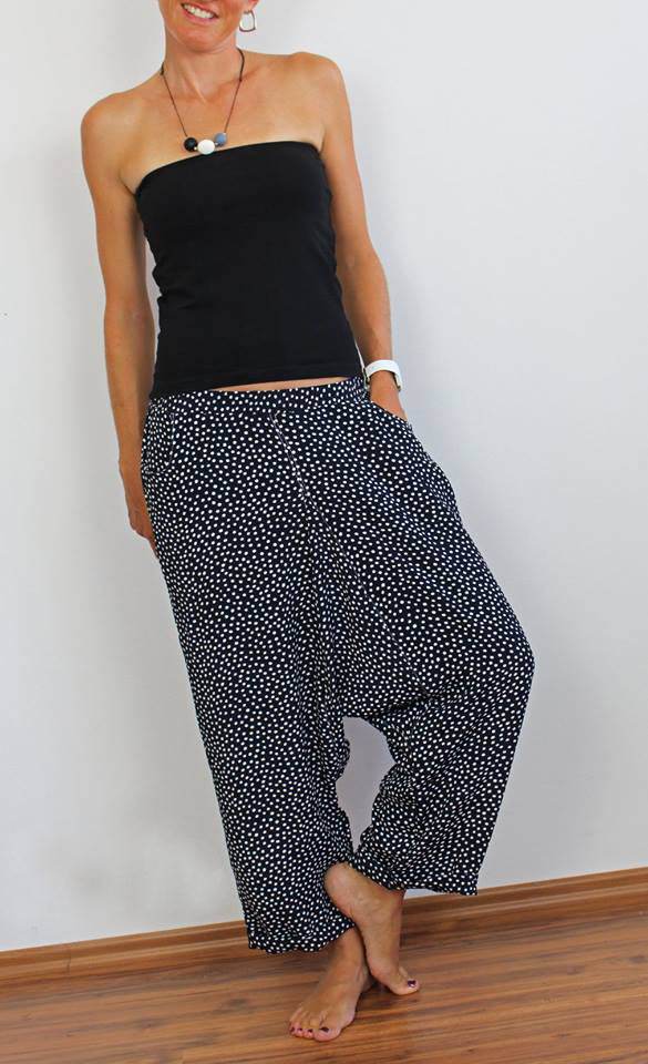Schnittmuster Haremshose, Yogahose BAHIA (36-58) : - Sewando