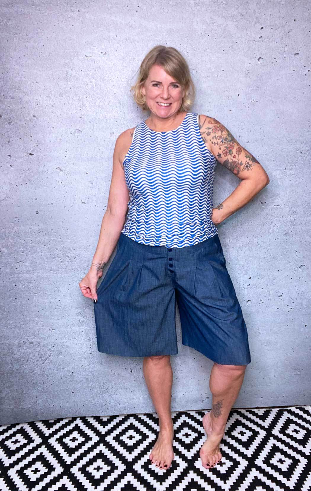 Schnittmuster Hosenrock Culotte JOJOBA (34-48) - Sewando