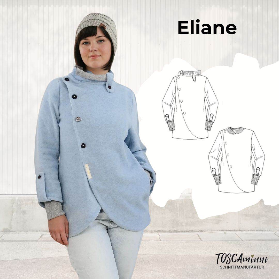 Schnittmuster Damen Jacke Eliane Gr. 34-45 Schnittmuster - Sewando