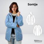 Schnittmuster Damen Steppjacke SONTJE Gr. 34-54 - Sewando