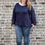Schnittmuster Jersey Bluse CASTANHA (32-56) - Sewando