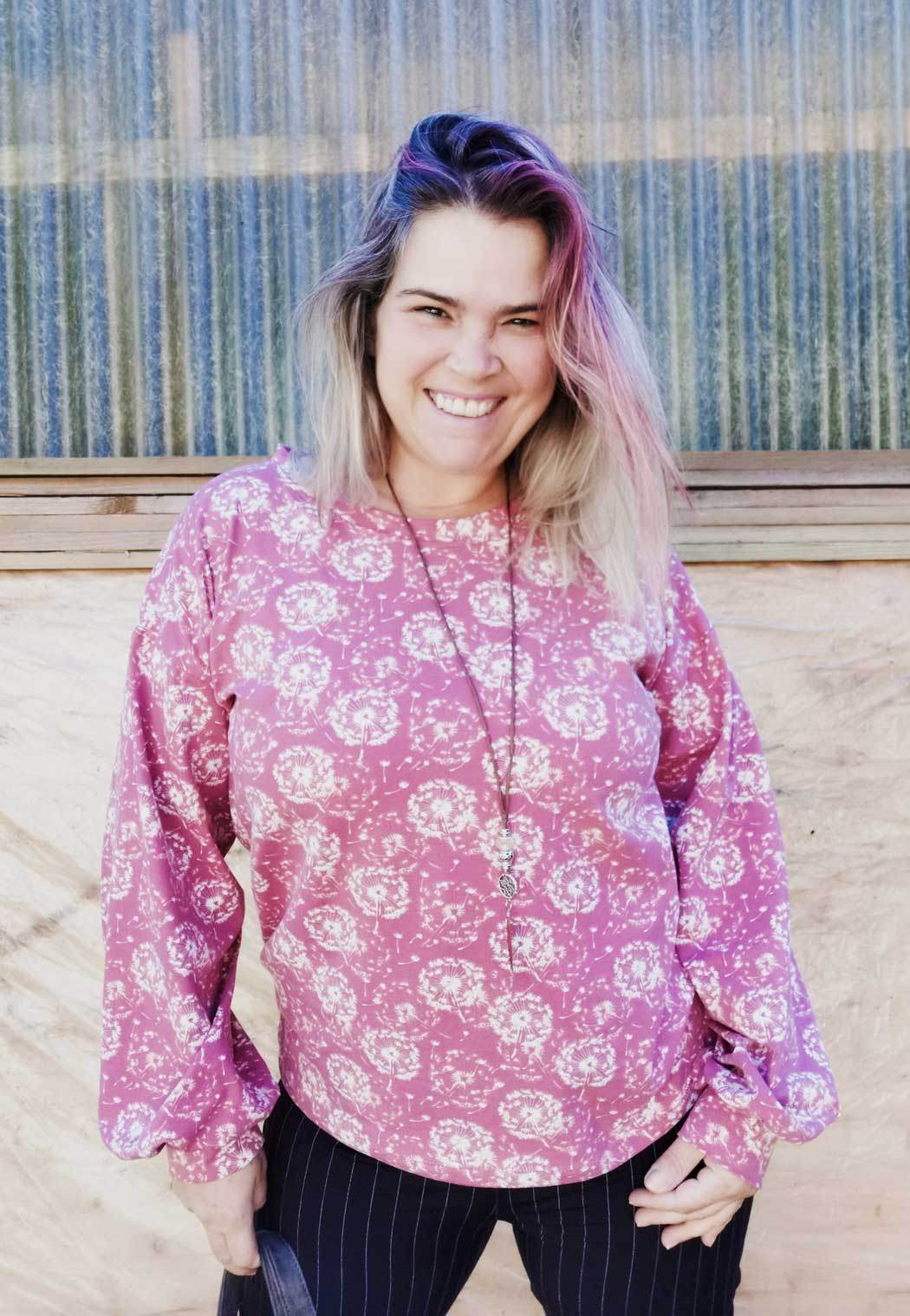 Schnittmuster Jersey Bluse CASTANHA (32-56) - Sewando