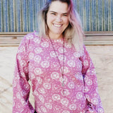 Schnittmuster Jersey Bluse CASTANHA (32-56) - Sewando