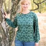 Schnittmuster Jersey Bluse CASTANHA (32-56) - Sewando