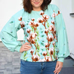 Schnittmuster Jersey Bluse CASTANHA (32-56) - Sewando