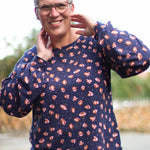 Schnittmuster Jersey Bluse CASTANHA (32-56) - Sewando