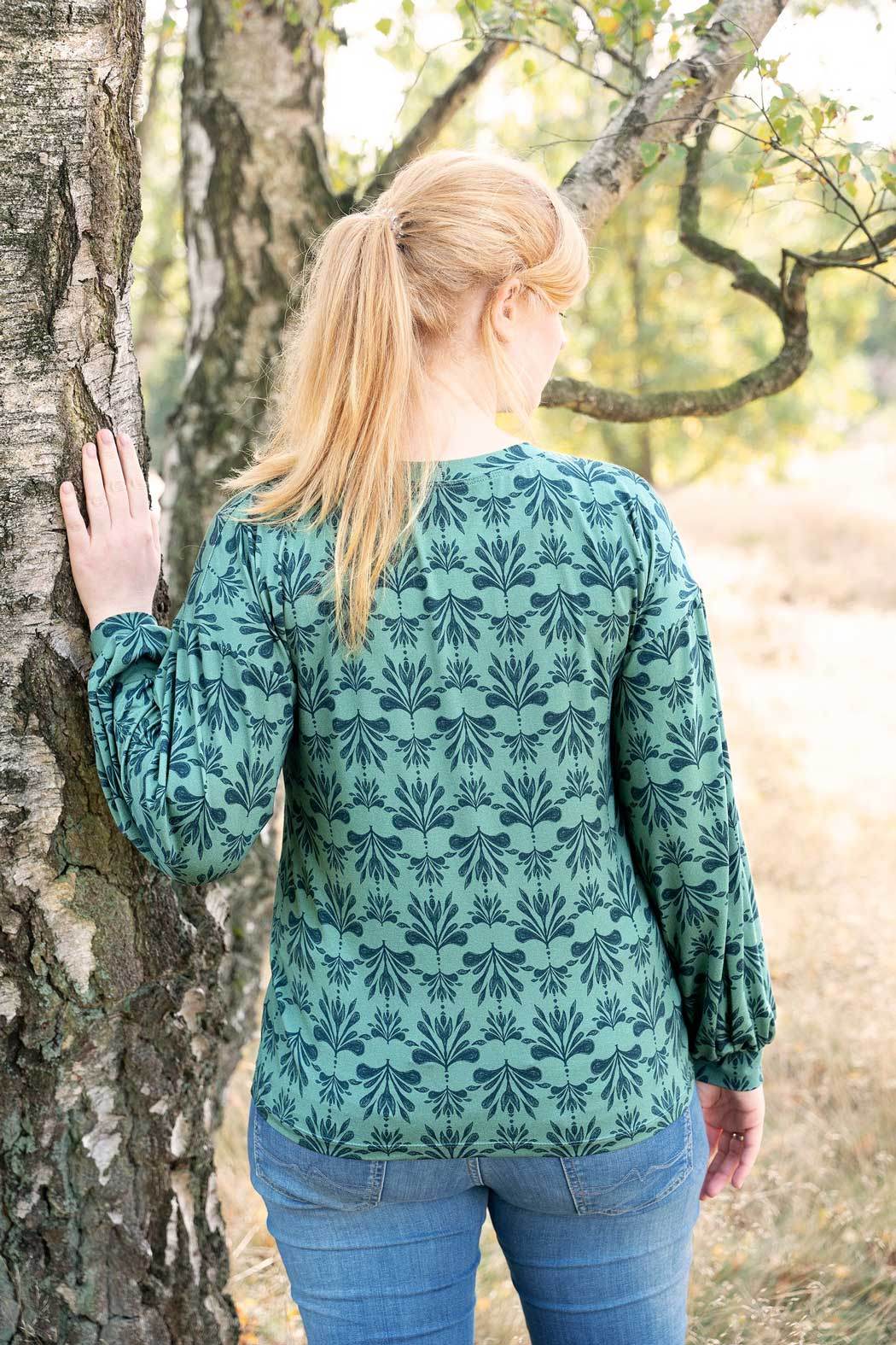 Schnittmuster Jersey Bluse CASTANHA (32-56) - Sewando
