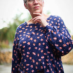 Schnittmuster Jersey Bluse CASTANHA (32-56) - Sewando