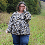 Schnittmuster Jersey Bluse CASTANHA (32-56) - Sewando