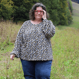 Schnittmuster Jersey Bluse CASTANHA (32-56) - Sewando
