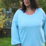 Schnittmuster Jersey Bluse CASTANHA (32-56) - Sewando