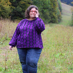 Schnittmuster Jersey Bluse CASTANHA (32-56) - Sewando
