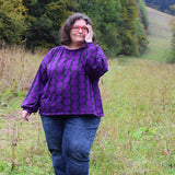 Schnittmuster Jersey Bluse CASTANHA (32-56) - Sewando