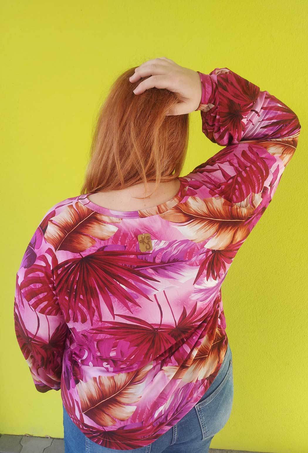 Schnittmuster Jersey Bluse CASTANHA (32-56) - Sewando