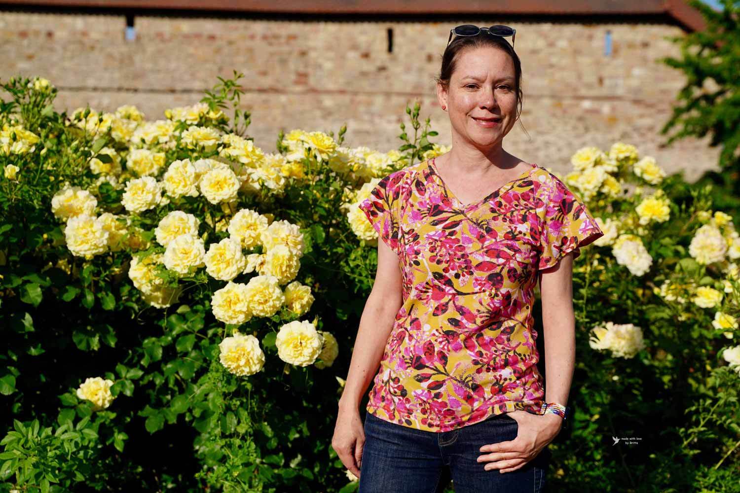 Schnittmuster Raglanshirt/-kleid „Ein zarter Flügelschlag“ Damen Gr. 32 - 58 : - Sewando