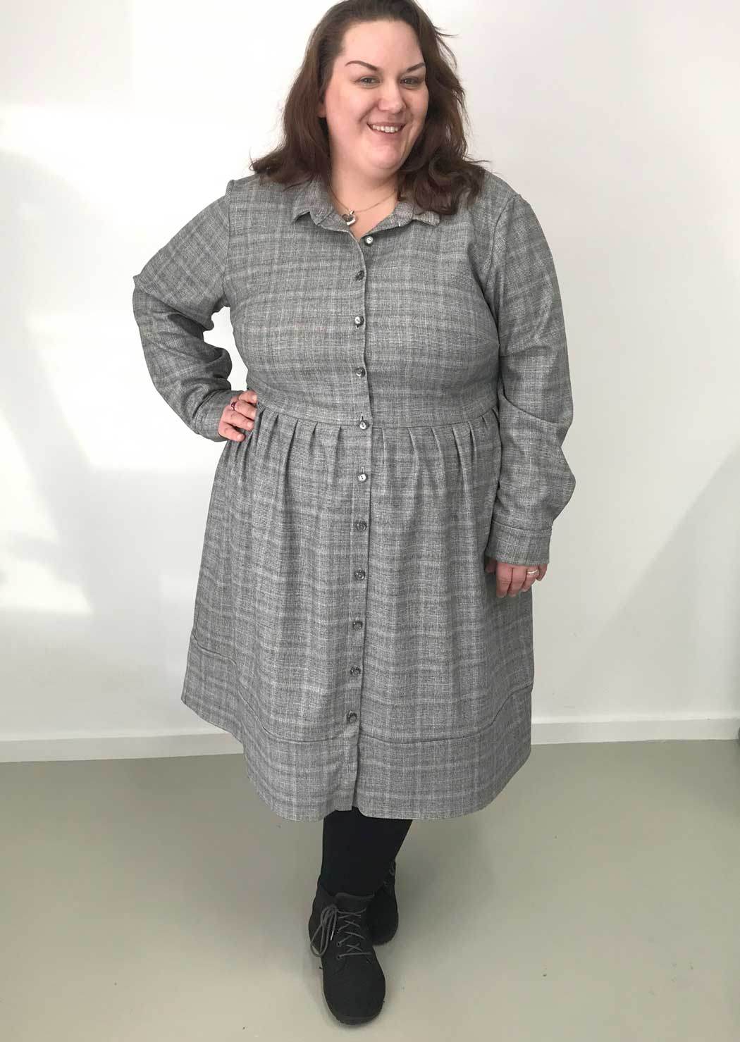 Schnittmuster Hemdblusenkleid BELLA DONA (34-56) : - Sewando