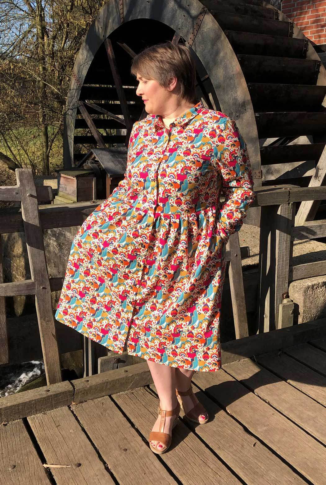 Schnittmuster Hemdblusenkleid BELLA DONA (34-56) : - Sewando