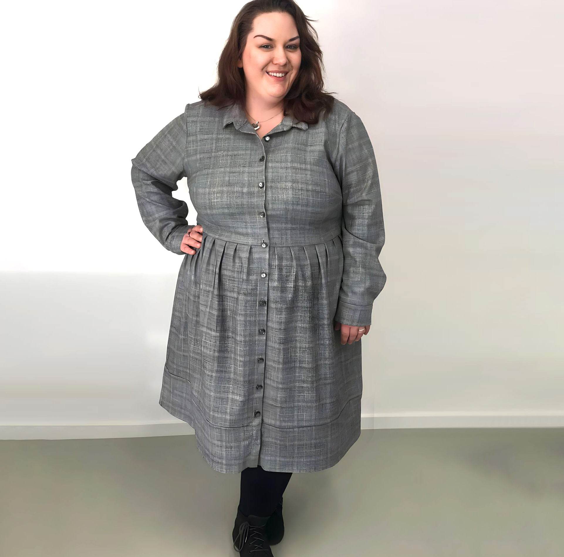 Schnittmuster Hemdblusenkleid BELLA DONA (34-56) : - Sewando