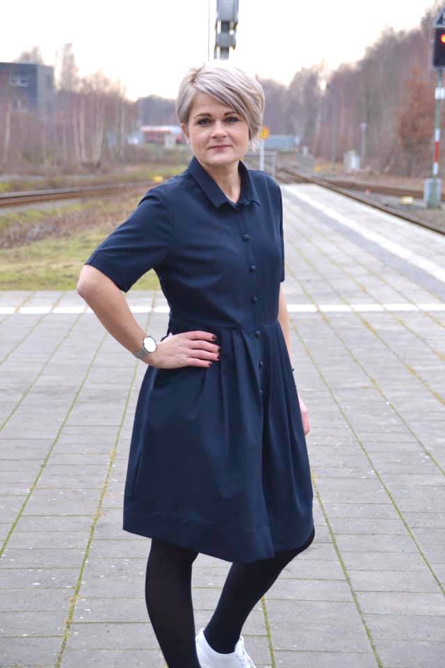 Schnittmuster Hemdblusenkleid BELLA DONA (34-56) : - Sewando