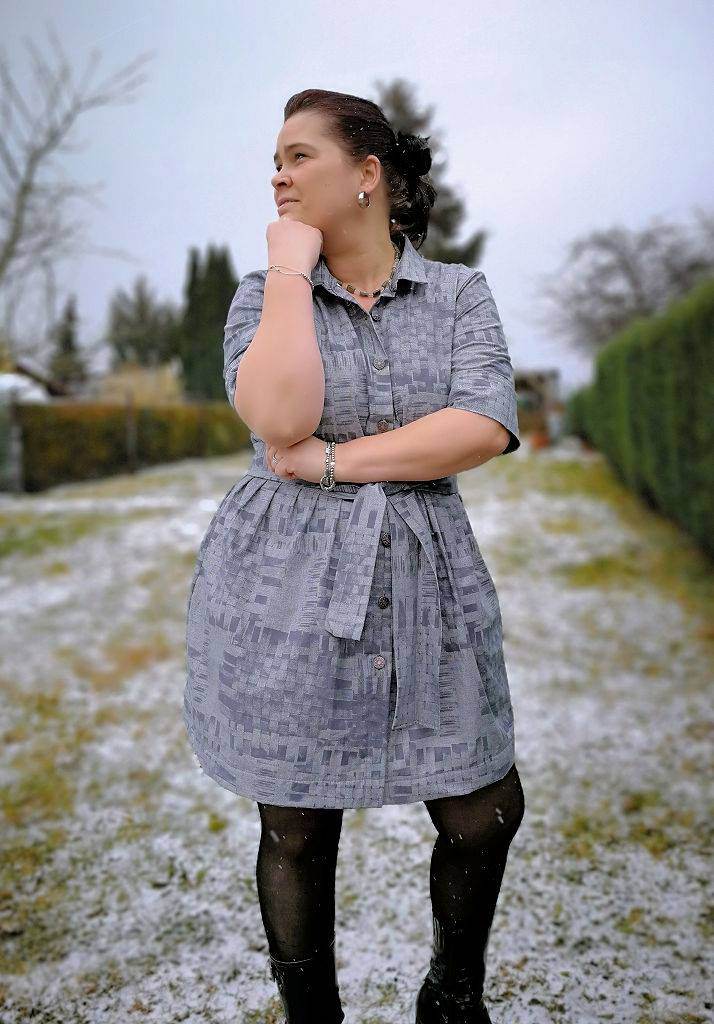 Schnittmuster Hemdblusenkleid BELLA DONA (34-56) : - Sewando