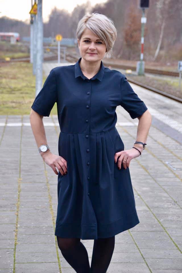 Schnittmuster Hemdblusenkleid BELLA DONA (34-56) : - Sewando