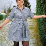 Schnittmuster Hemdblusenkleid BELLA DONA (34-56) : - Sewando