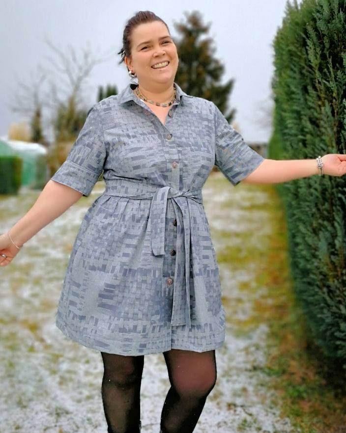 Schnittmuster Hemdblusenkleid BELLA DONA (34-56) : - Sewando