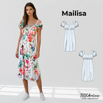 Schnittmuster Damen Kleid Mailisa Gr. 34-54 - A4-/Großformat-Datei - Sewando